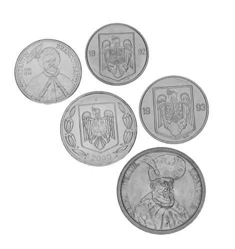фото Румыния набор из 5 монет 1992-2002 UNC 5, 10, 100, 500, 1000 лей