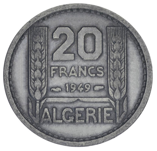 фото Алжир 20 франков 1949 F-VF (KM#91)