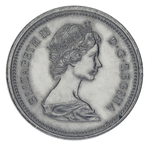 фото Канада 1 доллар 1975 F-VF Регулярный выпуск - Путешествие на каноэ