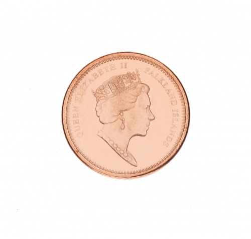 фото Фолклендские острова 1 пенни 2019 UNC Пингвины