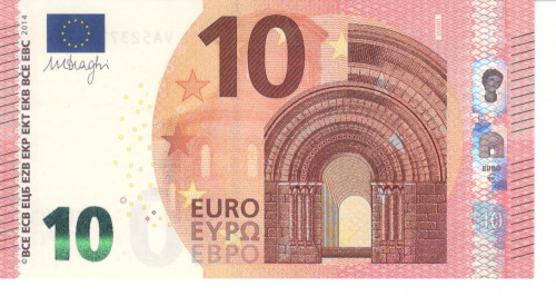 фото Испания 10 евро 2014 VA V004 Драги UNC