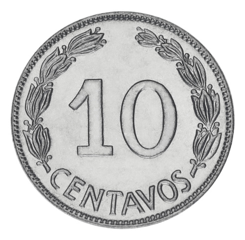 фото Эквадор 10 сентаво 1968 UNC