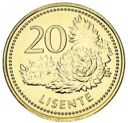 фото Лесото 20 лисенте 2018 UNC