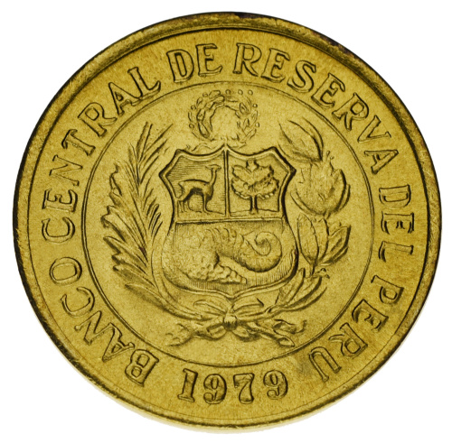 фото Перу набор из 8 монет 1975-1981 F-VF 10, 20 сентаво, 0,5, 1, 1, 5, 5, 10 солей