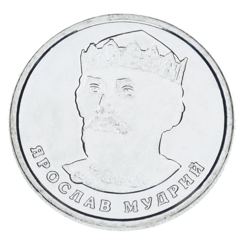 фото Украина 2 гривны 2026 UNC Князь Ярослав Мудрый банковский ролик 50 монет