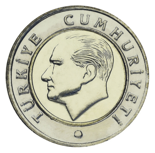 фото Турция 50 куруш 2023 Биметалл UNC