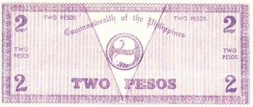 фото Филиппины 2 песо 1942 UNC