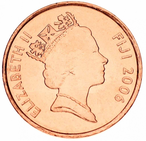 фото Фиджи 1 цент 2006 AU-UNC