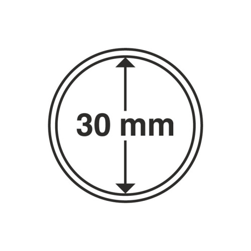 фото Капсула для монеты 30 мм, Leuchtturm