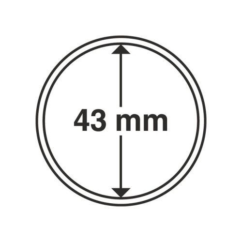 фото Капсула для монеты 43 мм, Leuchtturm