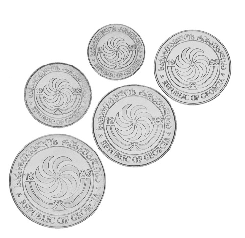 фото Грузия набор из 5 монет 1993 UNC