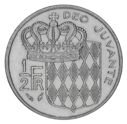 фото Монако 1/2 франка 1982 F-VF