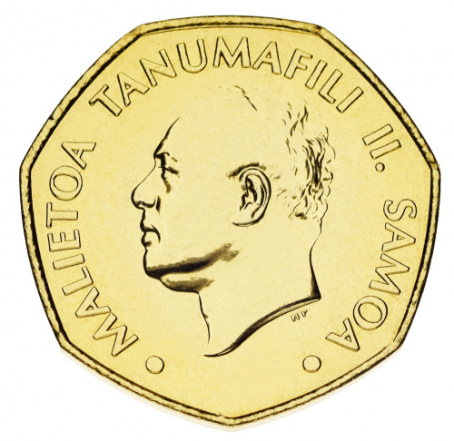 фото Самоа набор из 5 монет 2002-2010 UNC 5, 10, 20, 50 сене, 1 тала