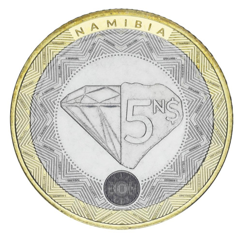 фото Намибия 5 долларов 2025 Биметалл UNC