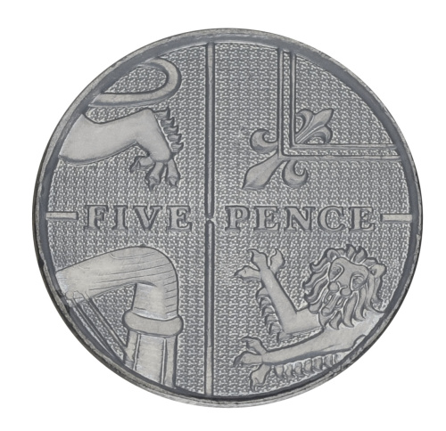 фото Великобритания 5 пенсов 2008 AU-UNC