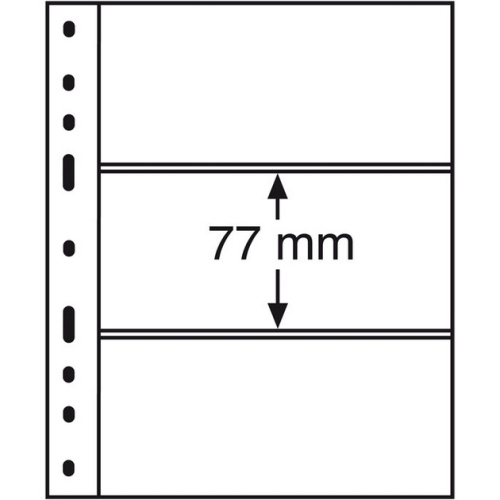 фото Лист для 3 банкнот (купюр). Формат OPTIMA (200*250 мм.)