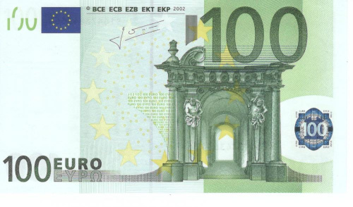 фото Италия 100 евро 2002 S J021 UNC