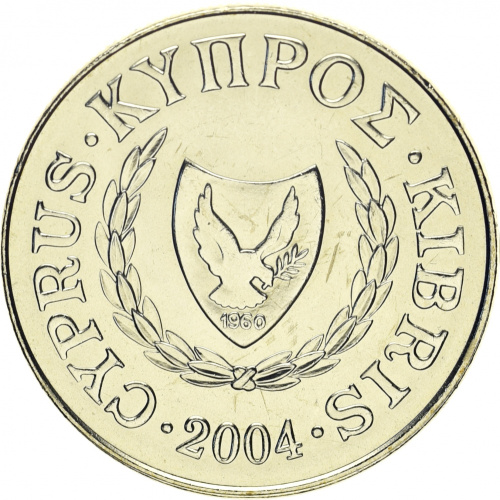фото Кипр 20 центов 2004 UNC