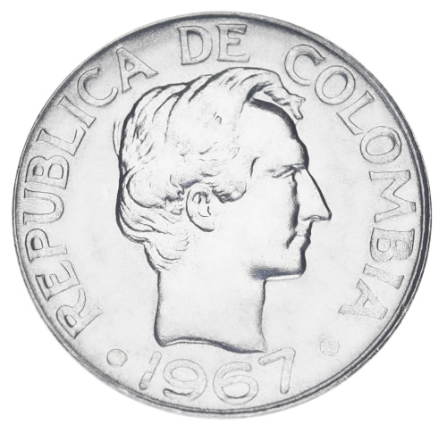 фото Колумбия 10 сентаво 1967 UNC