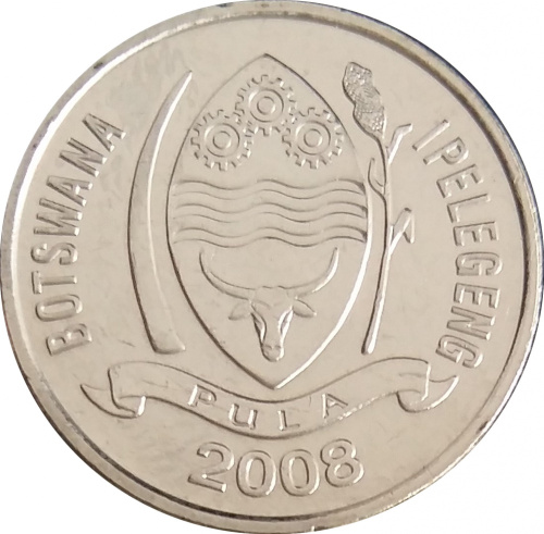 фото Ботсвана 10 тхебе 2008 UNC (KM#27)