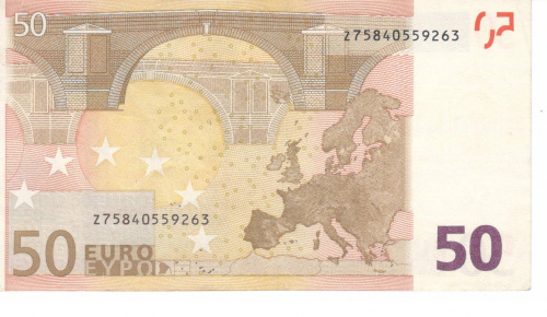 фото Бельгия 50 евро 2002 Z T021 VF
