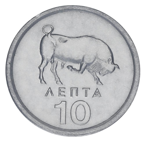 фото Греция 10 лепт 1976 AU-UNC