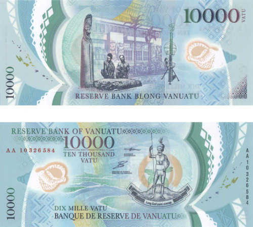 фото Вануату 10000 вату 2010 UNC (P16)