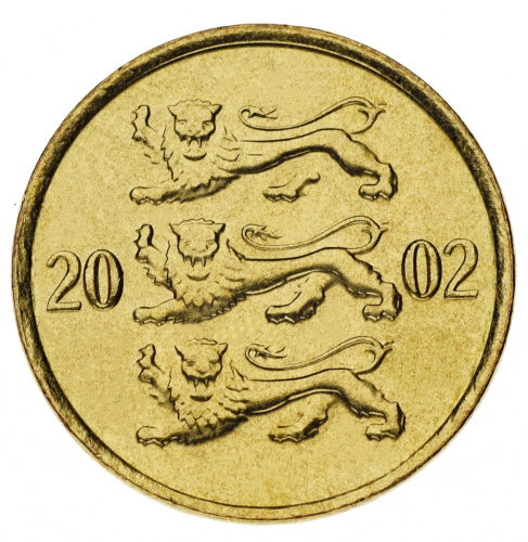 фото Эстония 10 сенти 2002 UNC