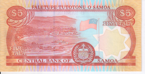 фото Самоа 5 тала 2002 UNC (P33)