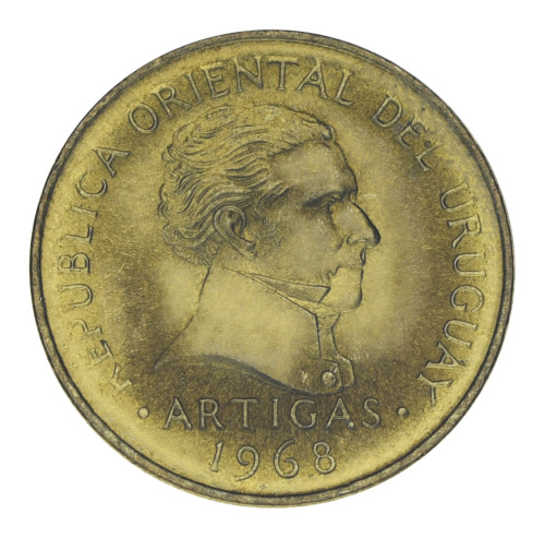 фото Уругвай 1 песо 1968 F-VF