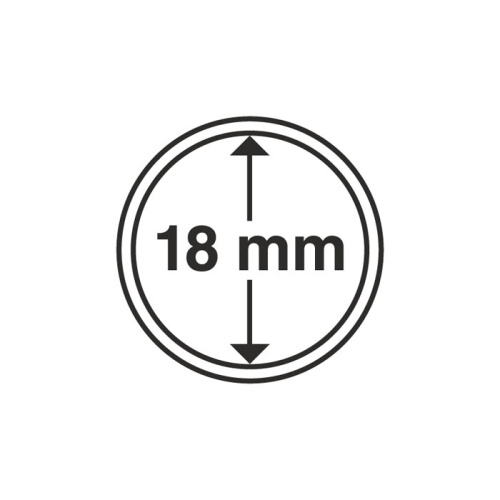 фото Капсула для монеты 18 мм, Leuchtturm