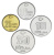 фото Турция набор из 4 монет 2001-2004 UNC 25000, 50000, 10000, 250000 лир