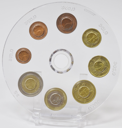 фото Австрия набор из 8 монет евро 2002 F-VF 1, 2, 5, 10, 20, 50 центов, 1, 2 евро