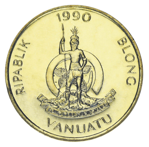 фото Вануату 1 вату 1990 VF-AU