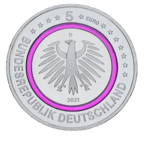 фото Германия 5 евро 2021 UNC D Полярная зона