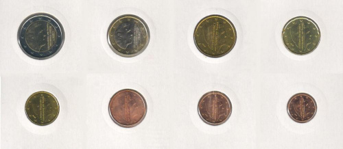фото Нидерланды набор из 8 монет евро 2015 UNC 1, 2, 5, 10, 20, 50 евроцентов, 1, 2 евро