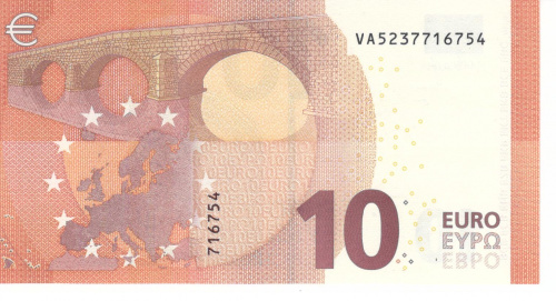 фото Испания 10 евро 2014 VA V004 Драги UNC