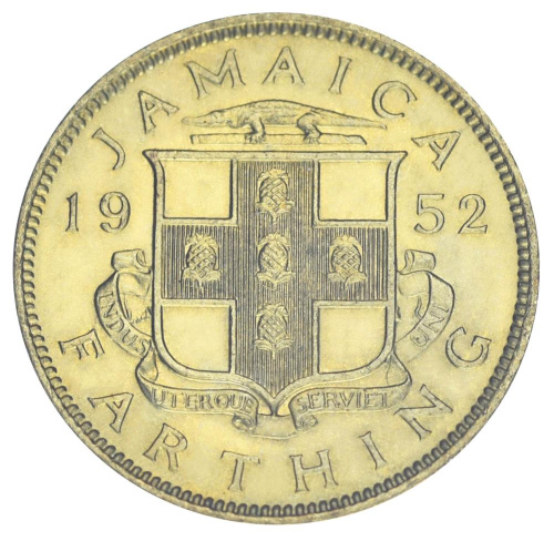 фото Ямайка 1 фартинг 1952 AU-UNC