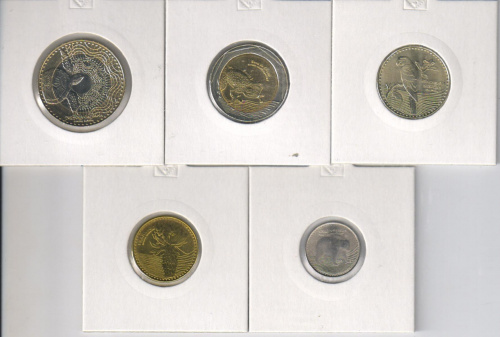 фото Колумбия набор из 5 монет 2012-2015 UNC