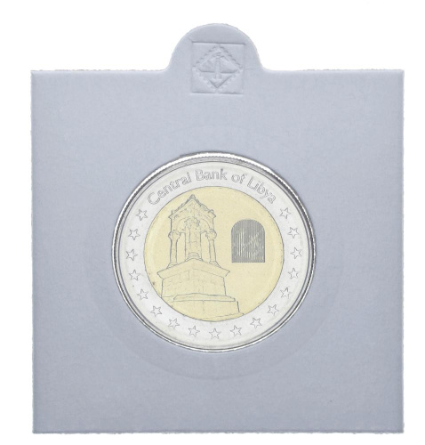 фото Ливия 1/2 динара 2014 Биметалл UNC