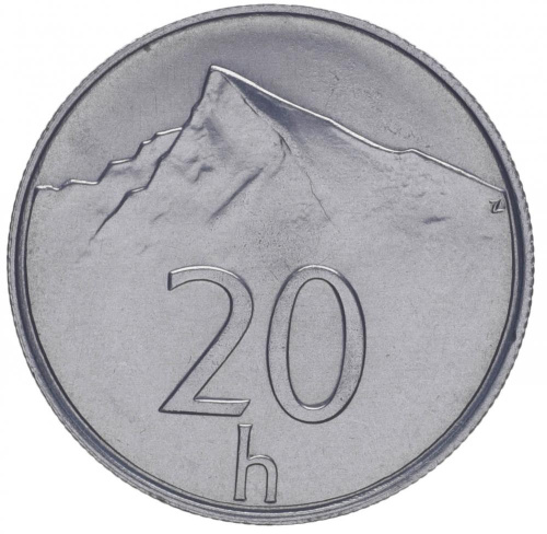 фото Словакия 20 геллеров 1996 UNC (KM#18)
