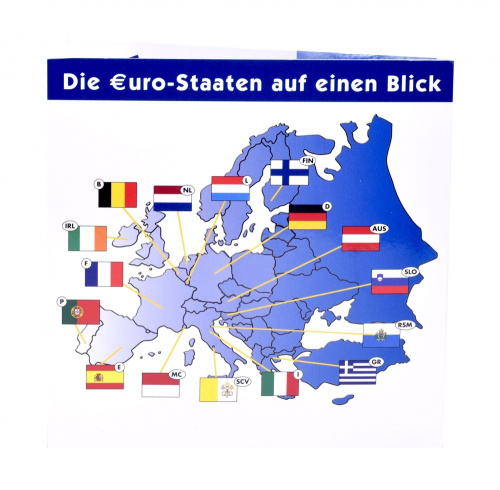 фото Германия набор из 5 монет по 2 евро 2007 A, D, F, G, J «Римский договор» UNC в сувенирной упаковке