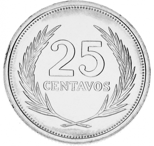 фото Сальвадор набор из 7 монет 1972-1999 AU-UNC 1, 2, 3, 5, 10, 25, 50 сентаво