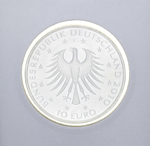 фото Германия 10 евро 2010 Серебро UNC Роберт Шуман (Ag 925, 18 грамм)