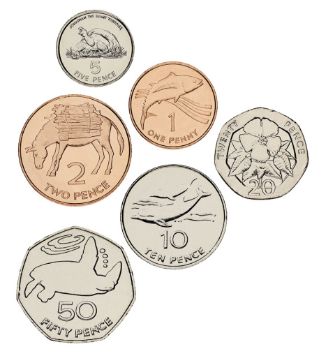 фото Остров Святой Елены набор из 6 монет 1997-2006 AU-UNC 1, 2, 5, 10, 20, 50 пенсов