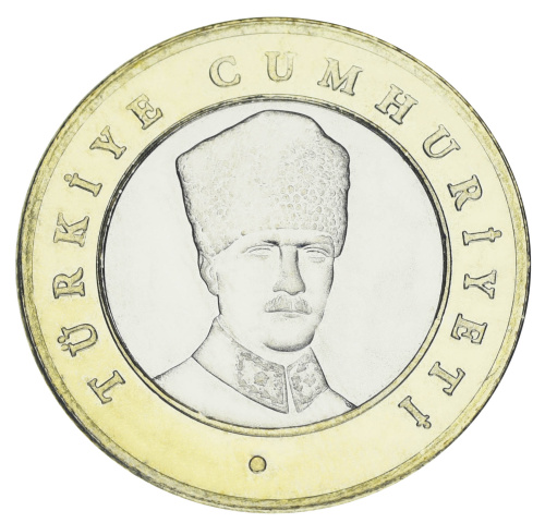 фото Турция 5 лир 2024 Биметалл UNC