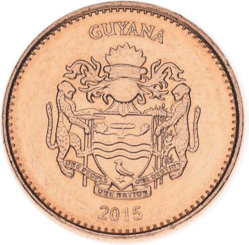 фото Гайана 1 доллар 2015 UNC (KM#50)