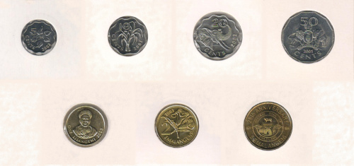 фото Свазиленд набор из 7 монет 1999-2003 VF
