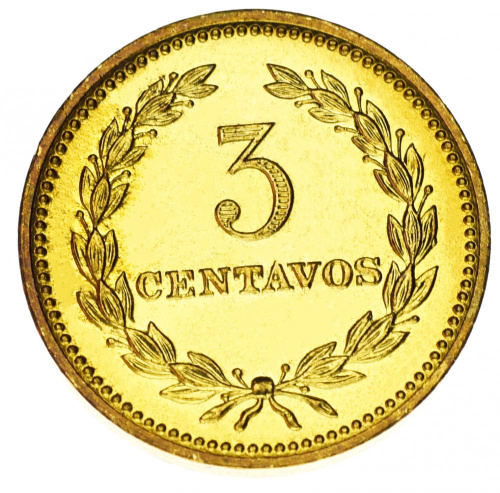 фото Сальвадор 3 сентаво 1974 AU-UNC