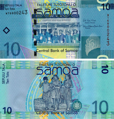 фото Самоа 10 тала 2017 UNC (P39b)